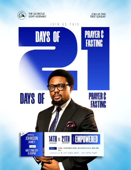 Copy of Professional Prayer And Fasting , Bible Study, Church, Revival ...