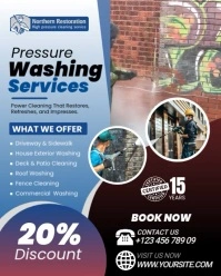 Professional Pressure Washing Services Instagram Portrait template
