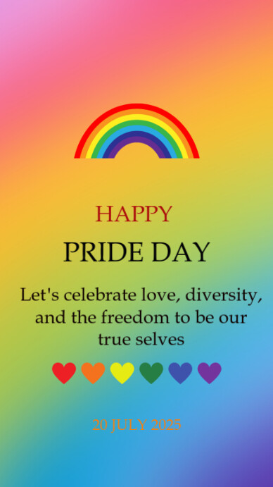 Professional Pride Month Instagram Story Template | PosterMyWall