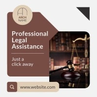 Professional Professional Brown And White And Instagram Post template