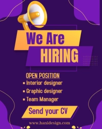 Professional Professional Job Hiring  Poster/wallboard template