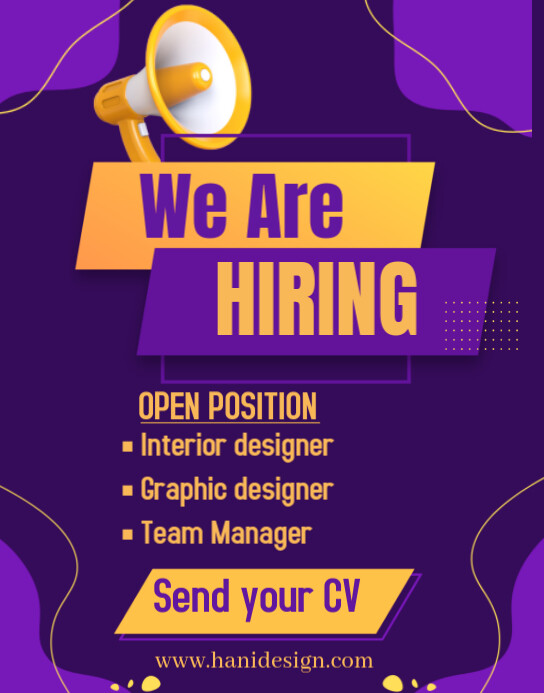 Professional Professional Job Hiring Poster/wallboard Template ...