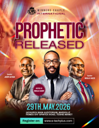 Professional Prophetic Conference Flyer Рекламная листовка (US Letter) template