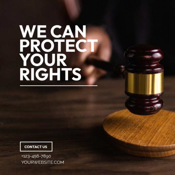 My Protection Rights Professional Protect Your Rights Instagram Post Template | PosterMyWall