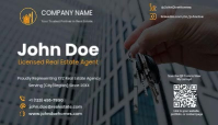 Marrone Real Estate Business Card นามบัตร Template