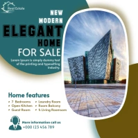 Professional Real Estate Instagram Post Instagram-opslag template