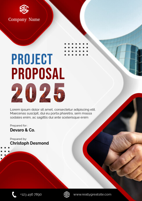 Copy of Professional Red and White Modern Business Project Proposal A4 ...