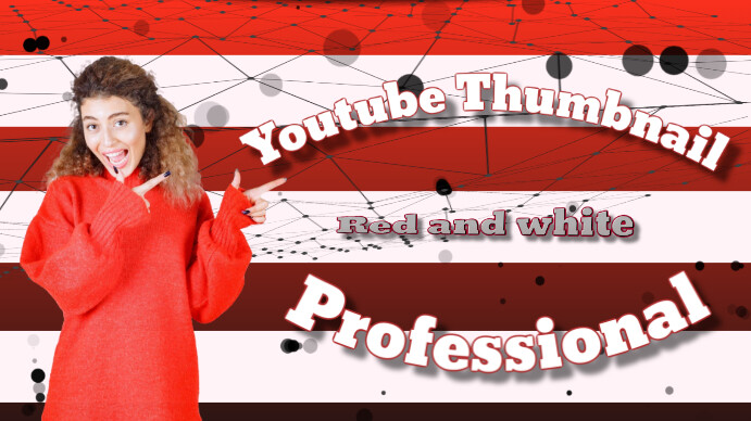 Professional Red And White Youtube Thumbnail Template | PosterMyWall