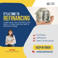 Professional Refinancing Flyer Template Instagram Instagram Post