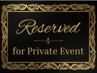 Professional Reserved For Event Signage Sign Banner Party Hall Number Poster Private Function Seatin Tanda Halaman template