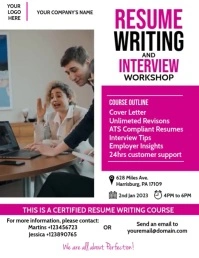 Professional Resume Writing Workshop Flyer Volantino (US Letter) template