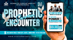 Professional Revival Meeting Flyer Twitter Post template