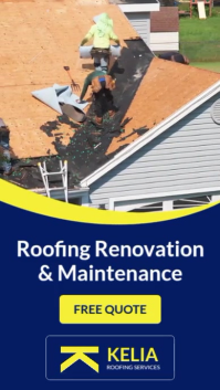 Professional Roofing Renovation Instagram Story Ad Template | Free Quote Roofing Video Ad For Contra