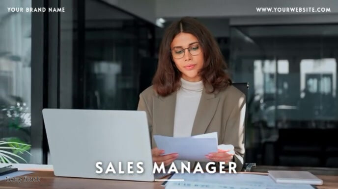 Professional Sales Presentation | Zoom Video Background Презентация (16 : 9) template