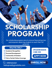 Professional Scholarship Flyer template