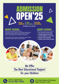 Professional School Admission A4 template