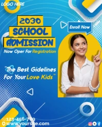 Professional School Admission Instagram Portrait template
