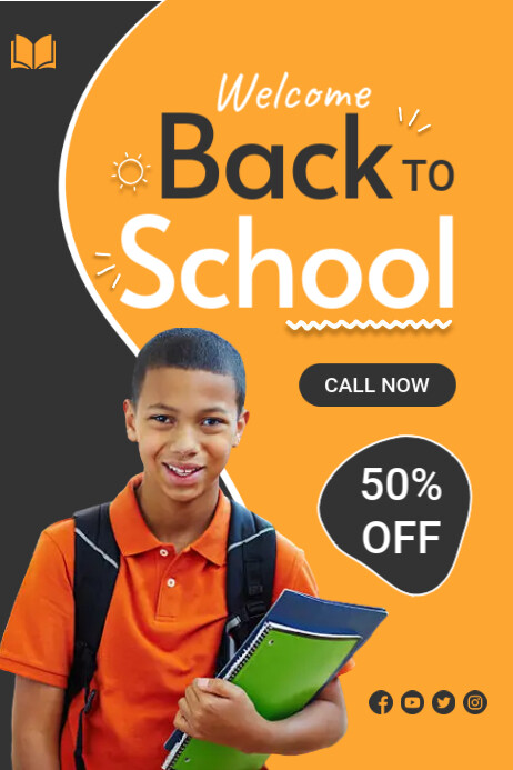 Professional School Poster Cartaz template