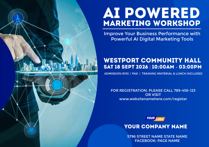 Professional Seminar Event Announcement Flyer Template | PosterMyWall