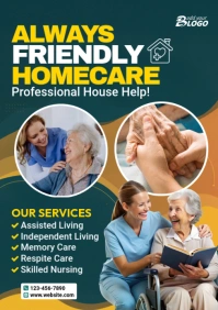 Professional Senior Home Care A4 template