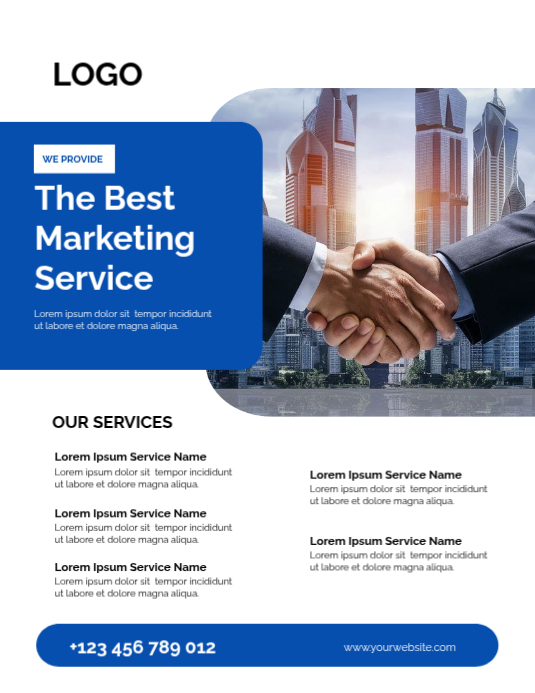 Services Rendered Poster Professional services poster Template | PosterMyWall