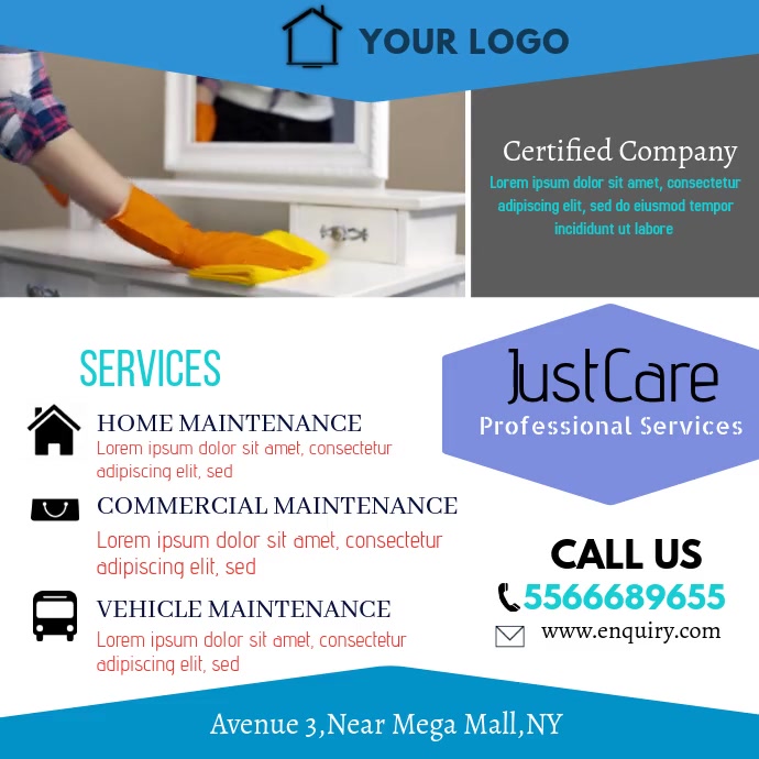Professional Services Video Square Ad Template | PosterMyWall