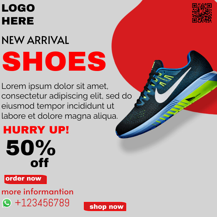 Insta Bio Example Shoes Professional Shoes Instagram Post Template | PosterMyWall