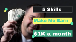 Hitam Professional Skills To Earn Online Money Youtube Thumbnail YouTube Thumbnail Template