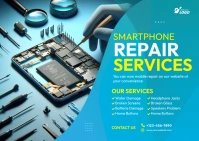 Professional Smartphone Repair Services  Ad T Открытка template