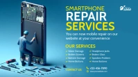 Professional Smartphone Repair Services  Ad Template Twitter Post