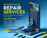 Professional Smartphone Repair Services Medi Rettangolo medio template