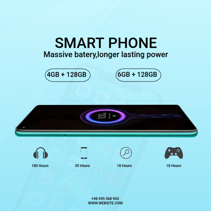 Professional Smartphone Square (1:1) Template | PosterMyWall
