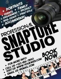 Professional Snapture Studio Flyer (US Letter) template