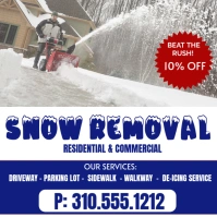 Professional Snow Removal Service Instagram Post template