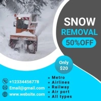 Professional Snow Removal Video Instagram Post template