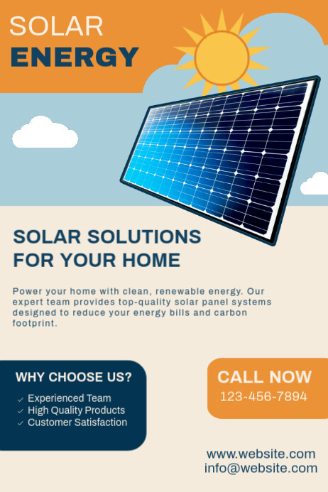 Solar Dealflyer Copy of Professional Solar Flyer Poster | PosterMyWall