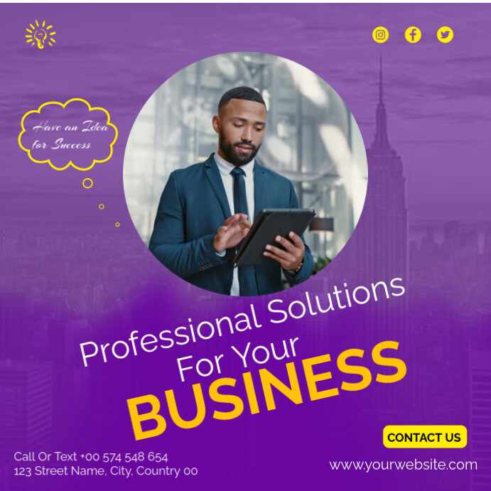 Copy of Professional Solutions For Business Instagram Post | PosterMyWall