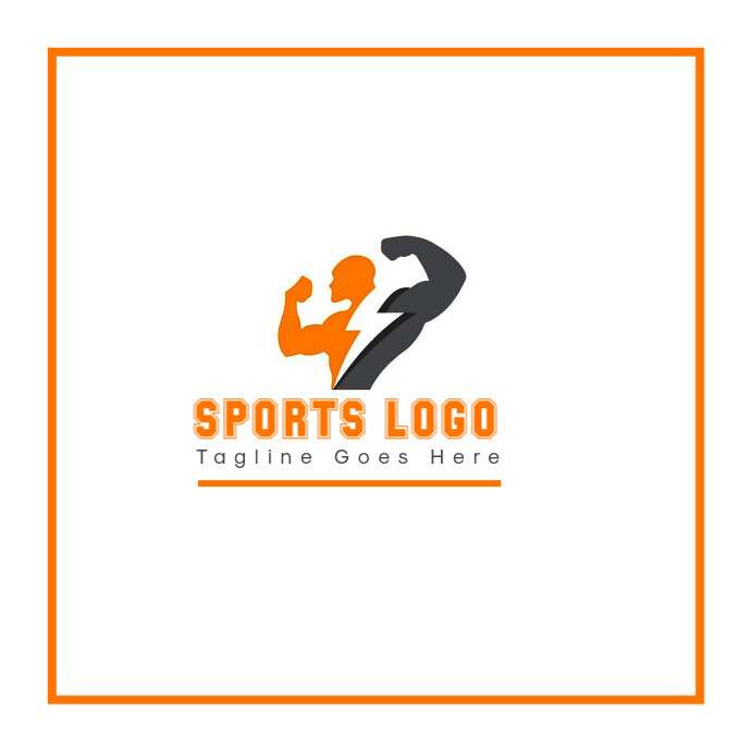 Professional Sports Logo, Gym Logo, Athlete Logo, Fitness Logo, Fitness Trainer Logo Logótipo template