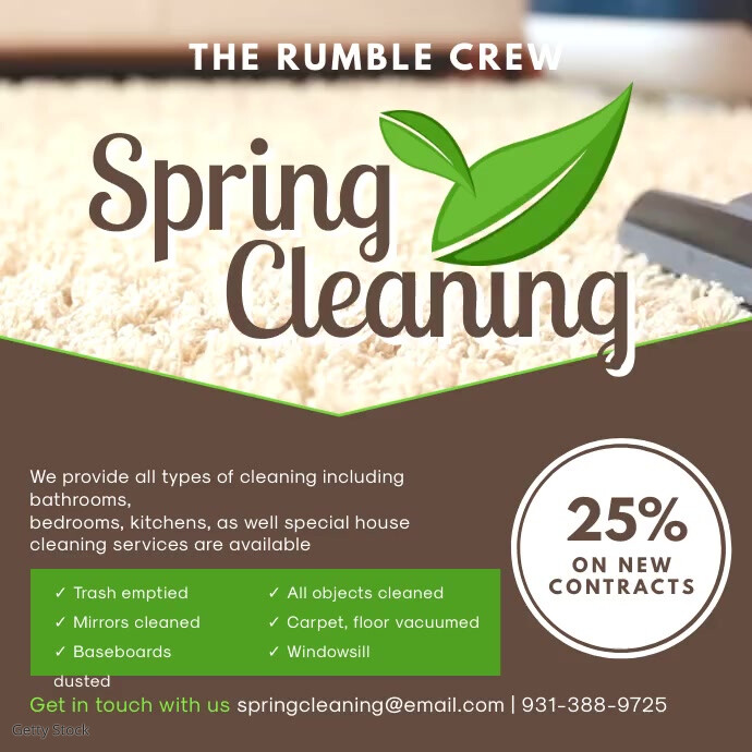 Spring Clean Flyer Professional Spring Carpet Cleaning Ad Template | PosterMyWall