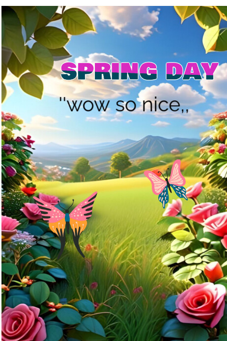 Design Spring Day Professional Spring Day Poster Template | PosterMyWall
