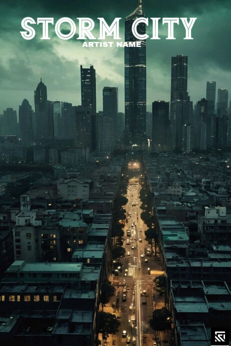 Plantilla de Professional Storm City Album Cover Poster | PosterMyWall