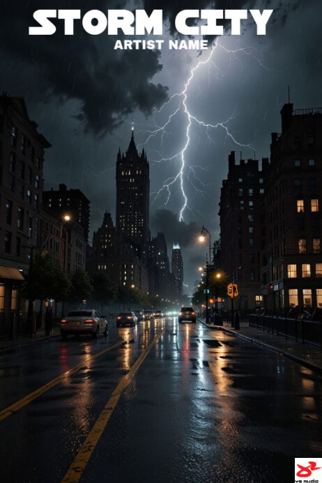 Copy of Professional Storm City Song Album Cover Poster | PosterMyWall
