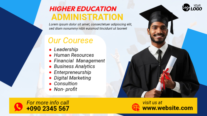 Higher Education Course Promotion Template | PosterMyWall