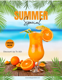 Professional Summer Sale Discount  Flyer (us Letter) template