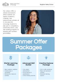 Professional Summer School Newsletter A4 template - Page 3