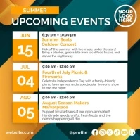 Professional Summer Upcoming Events Instagram Video Template