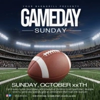 Professional Sunday Night Football Sports Bar Instagram Post template