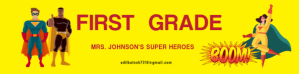 Professional Super Hero  Google Classroom Banner template