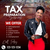 Professional Tax Preparation Services Instagram Post template
