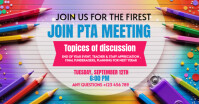 Professional Teacher Meeting Invitation Facebook Shared Image template